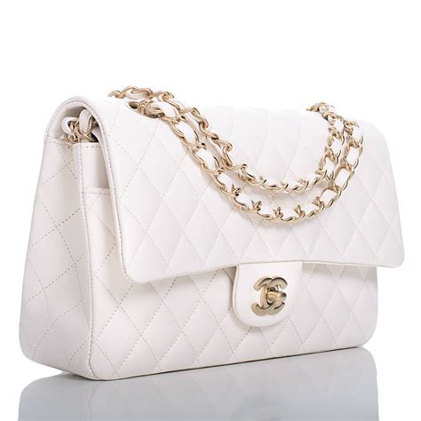 chanel bags white|chanel bag white price.